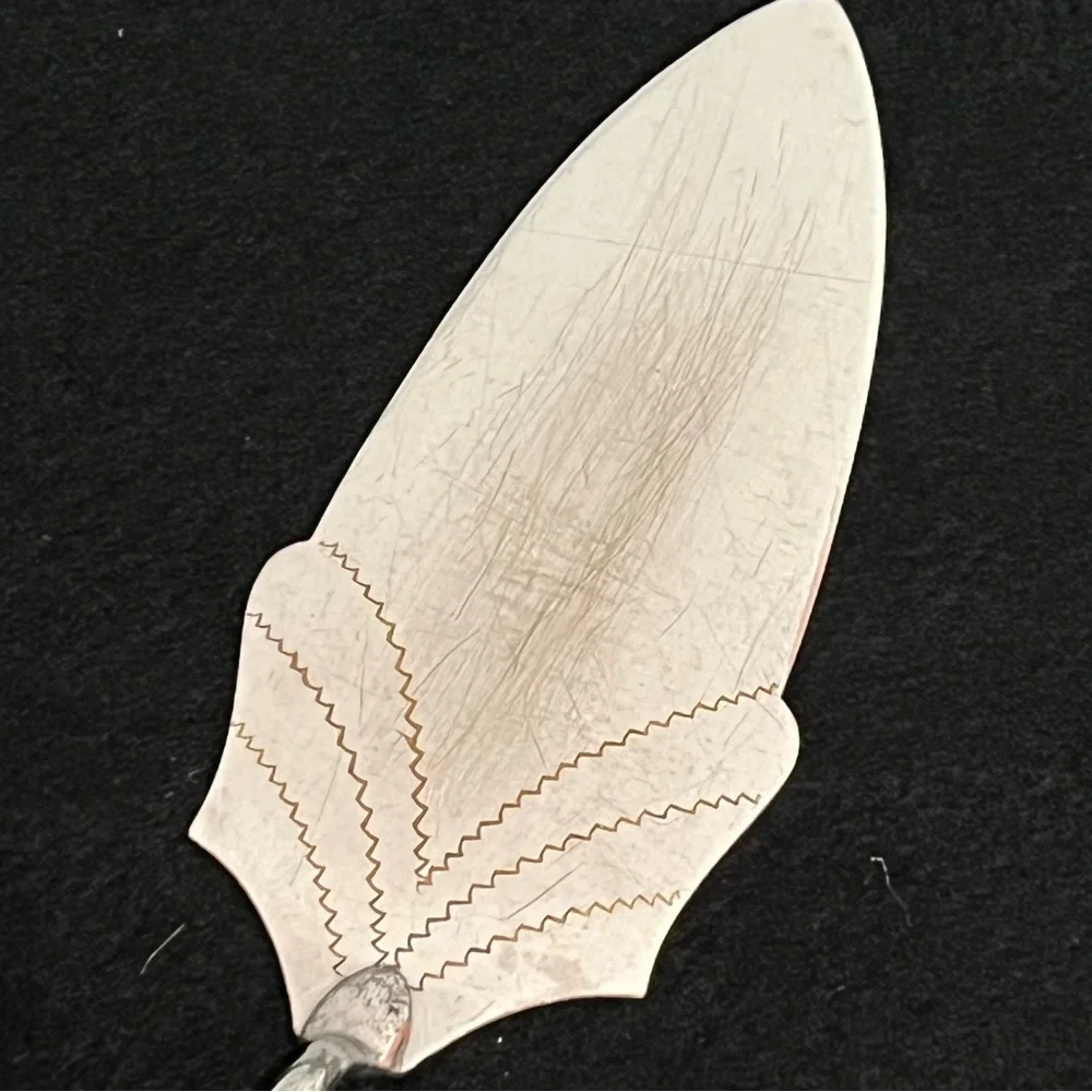 Vintage Faux Mother of Pearl Fork Knife and Pie Server Set